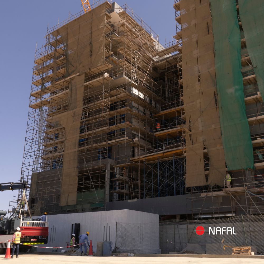 Scaffoling work for Building at Sohar